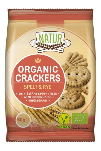 Organic crackers - package